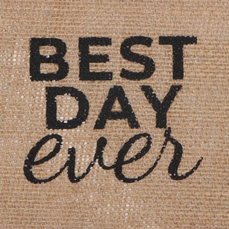 Набор салфеток Этель "Best day"- 4шт. d38, джут-2