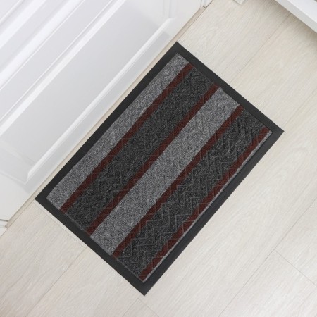 Rap -up mat, moisture -drinking share, with a edging, 40 × 59 cm, color gray color-1