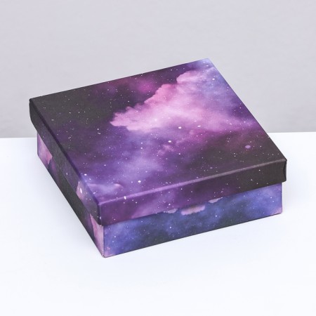Square Gift box "Cosmos", 13.5 x 13.5 x 5 cm-1