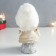 Polystone souvenir "Girl in a fluffy hat with a poodle" 7x10x17.5 cm