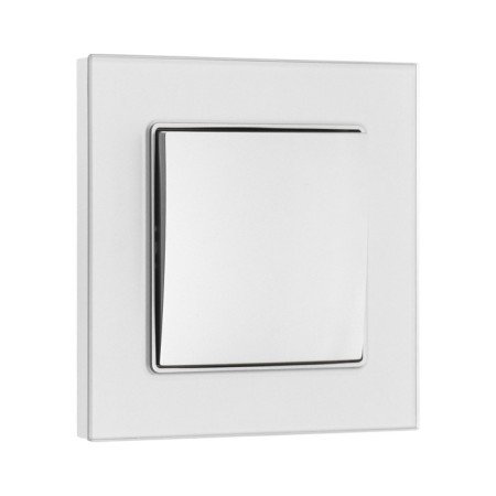 TOT GLOSSY GLASS, 10 A, 1 key, hidden, glass, silver-1
