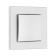 TOT GLOSSY GLASS, 10 A, 1 key, hidden, glass, silver