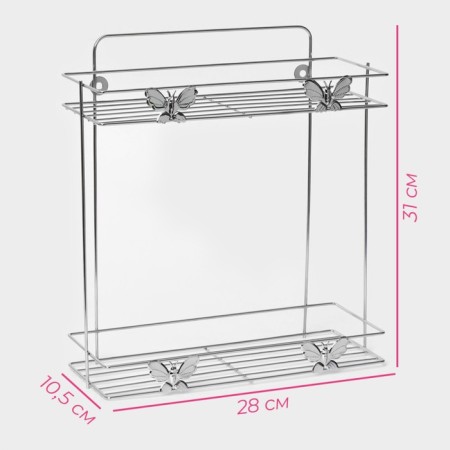 Shelf 2-tier share of the “butterflies”, 28 × 10.5 × 31 cm-2