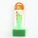 Pucoproding Plastic soft with rounded teeth, medium, 9 x 15.5 cm, green