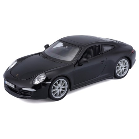 BBURAGO Porsche 911 Carrera S, Die-Cast, 1:24, opening doors, black color-4