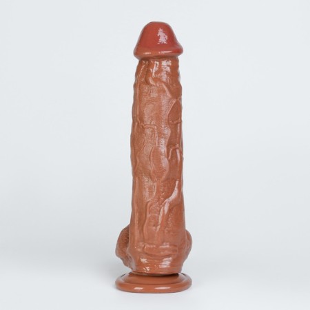 Falloimitator Oka-Khpoki, realist, on suction cup, PVC, 29 x 5 cm, bodily-3