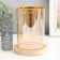 Glass, metal, wood "cup in the cylinder" D-5 cm 12x12x14.5 cm