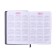 Dated diary of 2025, A6+, 176 sheets "Lyon", solid cover, pancake embossing, with liesa, block 80 g/m2, gray