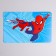 Modeling rug, A4 format, blue, spider-man