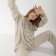 Knitted suit SL, with a hood, 46-48, beige