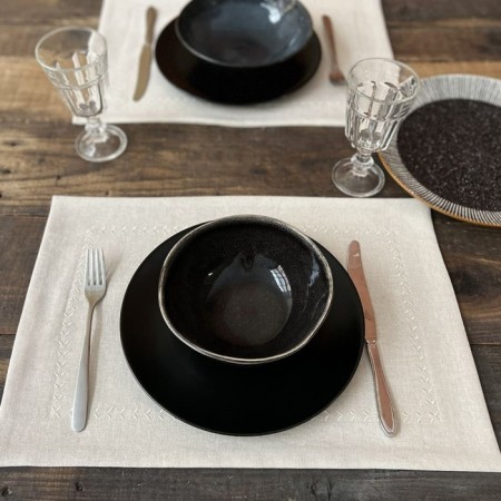 PLAISMAT "CONTA", size 35x50 cm, cream color