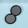Folding mirror "Classic", d = 7 cm, black color