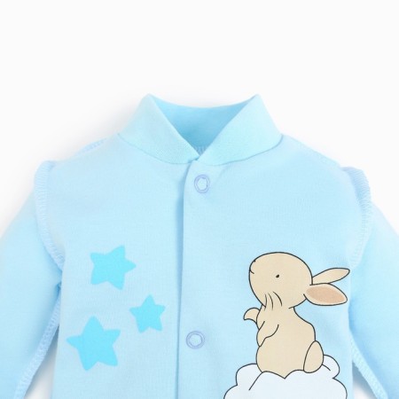 Nursery blouse, blue color, bunny, height 56 ​​cm-1
