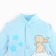 Nursery blouse, blue color, bunny, height 56 ​​cm
