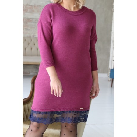 Female dress, size 54, purple color-2
