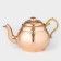 A set of copper teapots, 1.5 l/800 ml, brass pen, chasing, 1 variety