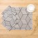 A set of decorative napkins of the share 40x40cm 4pcs, white trend, 100% PE