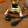 Samovar "Gold", glass, with automatic shutdown, 3 l, electric