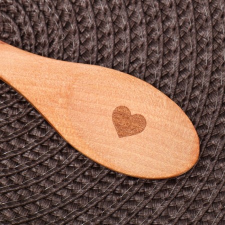 Spoon for spices "A pinch of love", wood, 13 cm-2