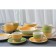 Tea couple ceramic shares "sunflower", 2 items: a cup 200 ml, a saucer d = 14.5 cm, green color