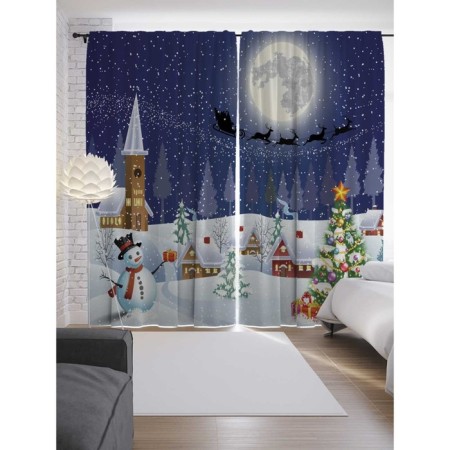 Photostes "New Year's Eve", Saten, size 145x265 cm, 2 pcs