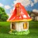 Garden figure "Mushroom House Medium" 36x44cm