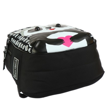 School backpack Bruno VisConti, 42 x 31 x 14 cm, ergonomic back, Panda-8