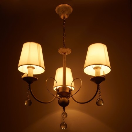Chantal chandelier 3x40W E14 white+gold 58x58x50 cm Bayerlux-2