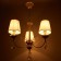 Chantal chandelier 3x40W E14 white+gold 58x58x50 cm Bayerlux