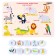 A tracing board with Velcro "Where is the Baby. Tropical animals "