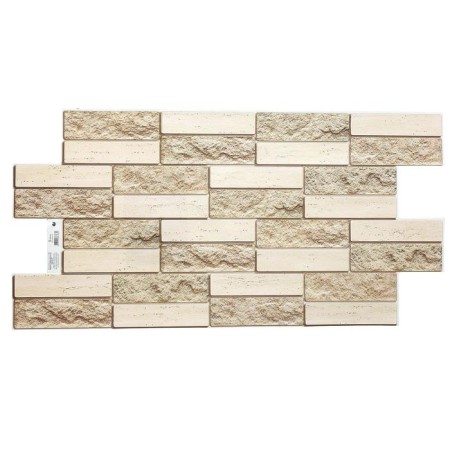 PVC panel brick facing beige 955*480