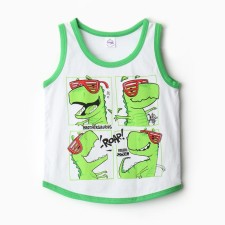 T-shirt for a boy, color is bright green, height 98 cm