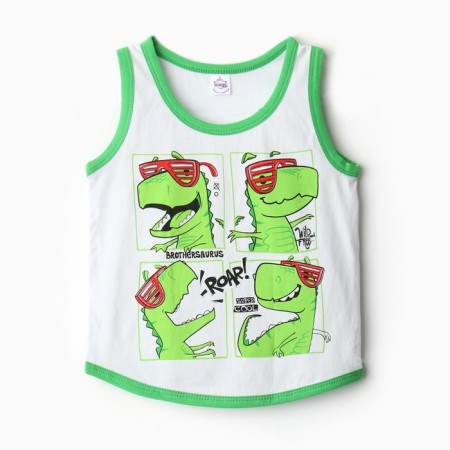 T-shirt for a boy, color is bright green, height 98 cm