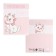 Notebook in a cage 18 sheets, 5 types of mix, cover coated cardboard, cats aristocrats