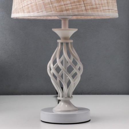 Table lamp 16229/1wt E27 40W white 25x25x42 cm Risalux-4