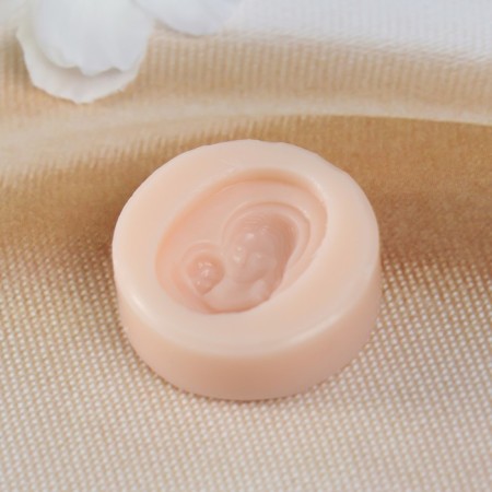 Mold Silicon "Virgin Mary" 2.3x1.7x0.7 cm-2