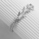 Bracelet with rhinestones "butterflies" rectangles, white color in silver