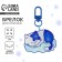 Acrylic “cat” keychain with carbine, 4.3 x 5.5 cm