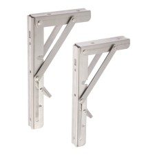 Folding bracket for tables and shelves of the tundra, 2 pcs., Length 200 mm, stainless steel