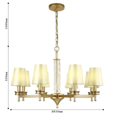 High chandelier Hefestos 830 mm, E14 320W-2