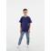 Children's T-shirt, height 152 cm, dark blue color
