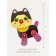 Wooden designer "Bunny, dog, cat"