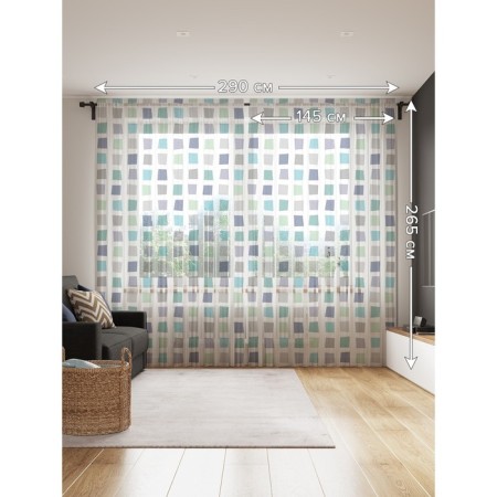 Photo "Squares", size 145x265 cm, 2 pcs-1