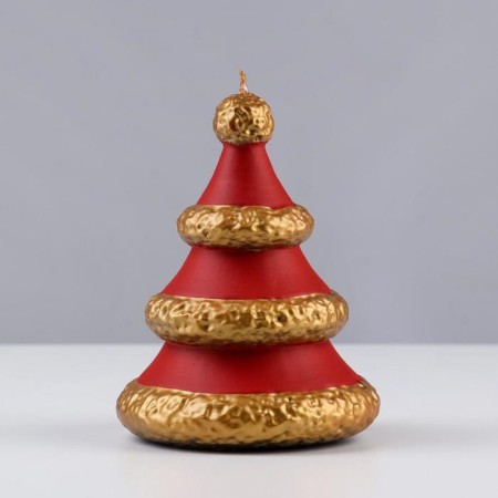 Decorative candle "Fluffy Christmas tree", 11.5x8.8x8.8 cm-1