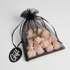 Bager Organza Black Black “Gift”, with a nameplate 16 x 24 cm +/- 1.5 cm