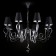 Maytoni ARM010-08-R chandelier, E14, 8x40 W, 1000x1000x1070 mm, black, chrome