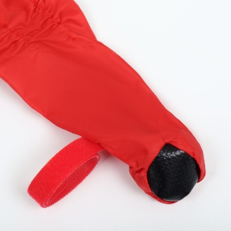 Dogue overalls, demi -season with covers on paws, size XL (DS 40, OG 42), red-5
