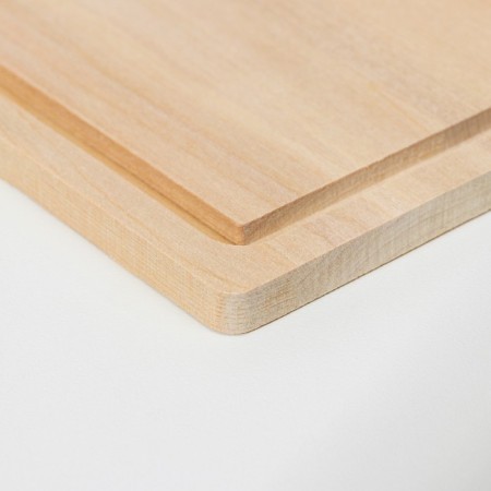 Board wooden "rectangle" with a gutter 26x18x0.8 cm birch-2
