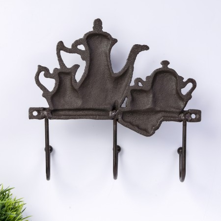 Decorative metal hooks "tea drink" 18x20x5.5 cm-3