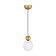Lamp "ALVA" G9 40W gold 12x12x18-118 cm